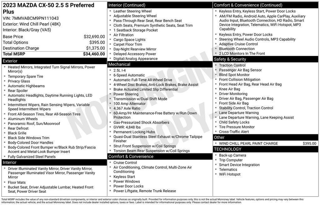 used 2023 Mazda CX-50 car, priced at $22,990
