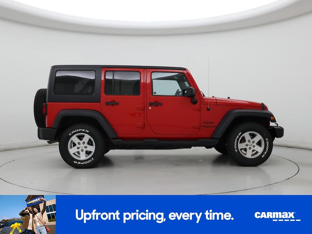 used 2016 Jeep Wrangler car, priced at $18,998