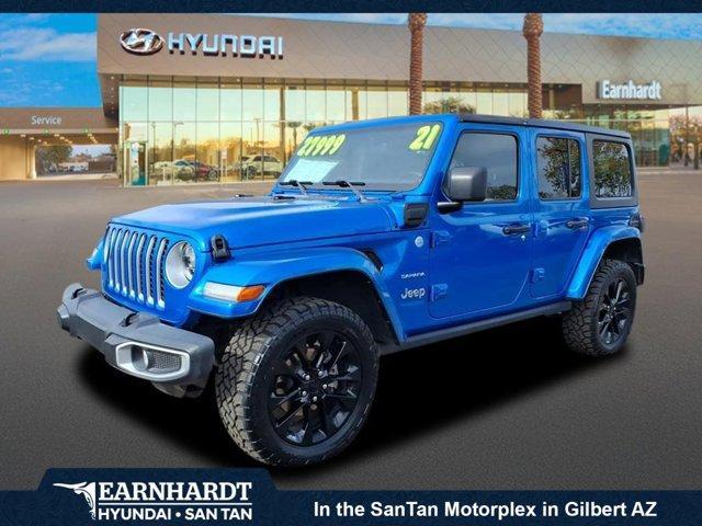 used 2021 Jeep Wrangler Unlimited 4xe car, priced at $26,999