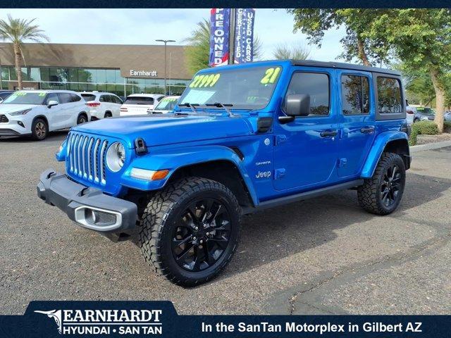 used 2021 Jeep Wrangler Unlimited 4xe car, priced at $26,999