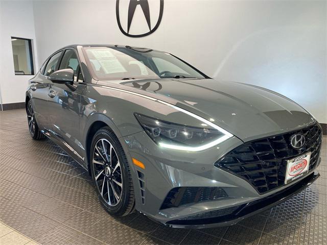 used 2021 Hyundai Sonata car, priced at $18,746