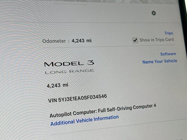 used 2025 Tesla Model 3 car, priced at $35,500