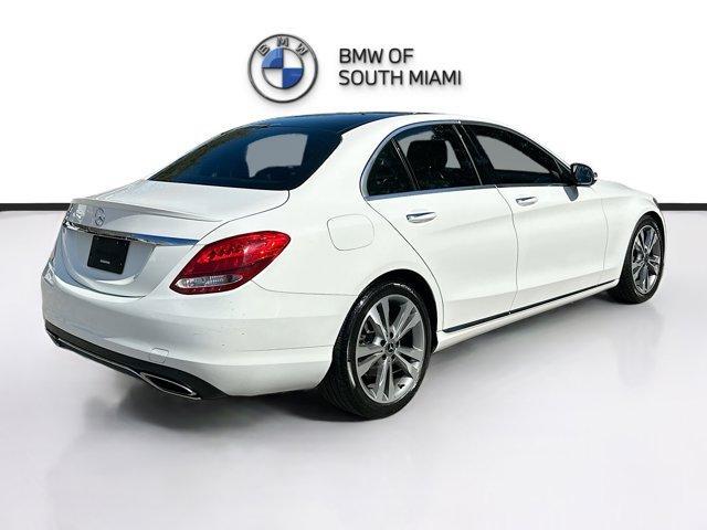 used 2018 Mercedes-Benz C-Class car, priced at $15,000