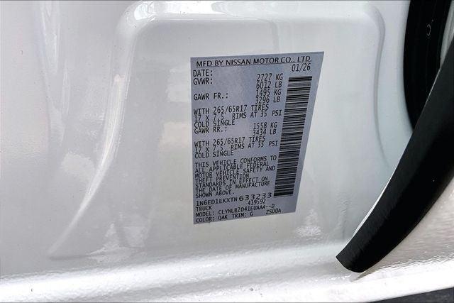 new 2026 Nissan Frontier car, priced at $38,835