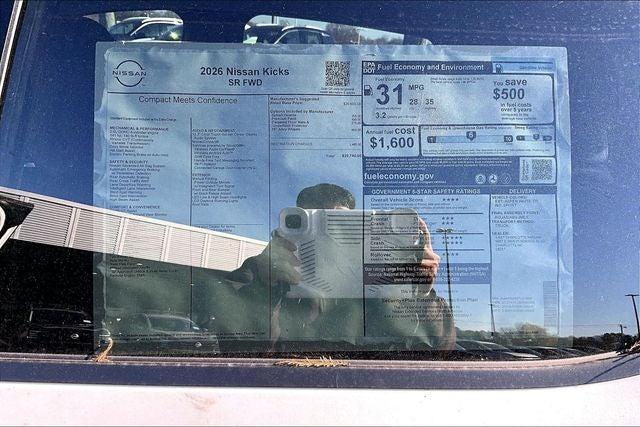 new 2026 Nissan Kicks car, priced at $27,565