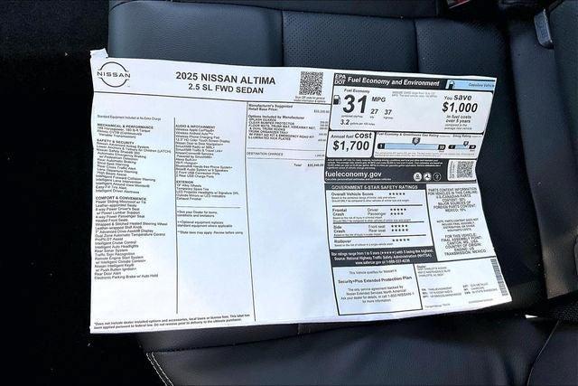 new 2025 Nissan Altima car, priced at $32,320