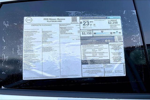 new 2026 Nissan Murano car, priced at $46,760