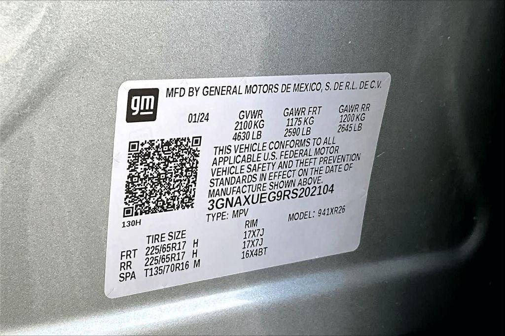 used 2024 Chevrolet Equinox car, priced at $19,788