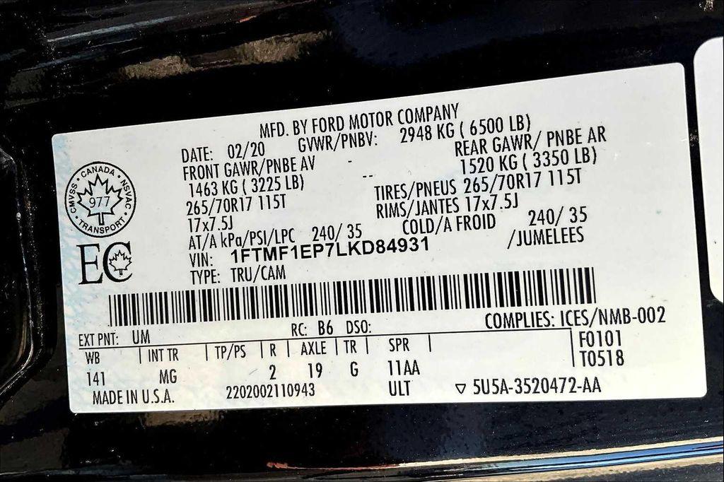 used 2020 Ford F-150 car, priced at $26,988