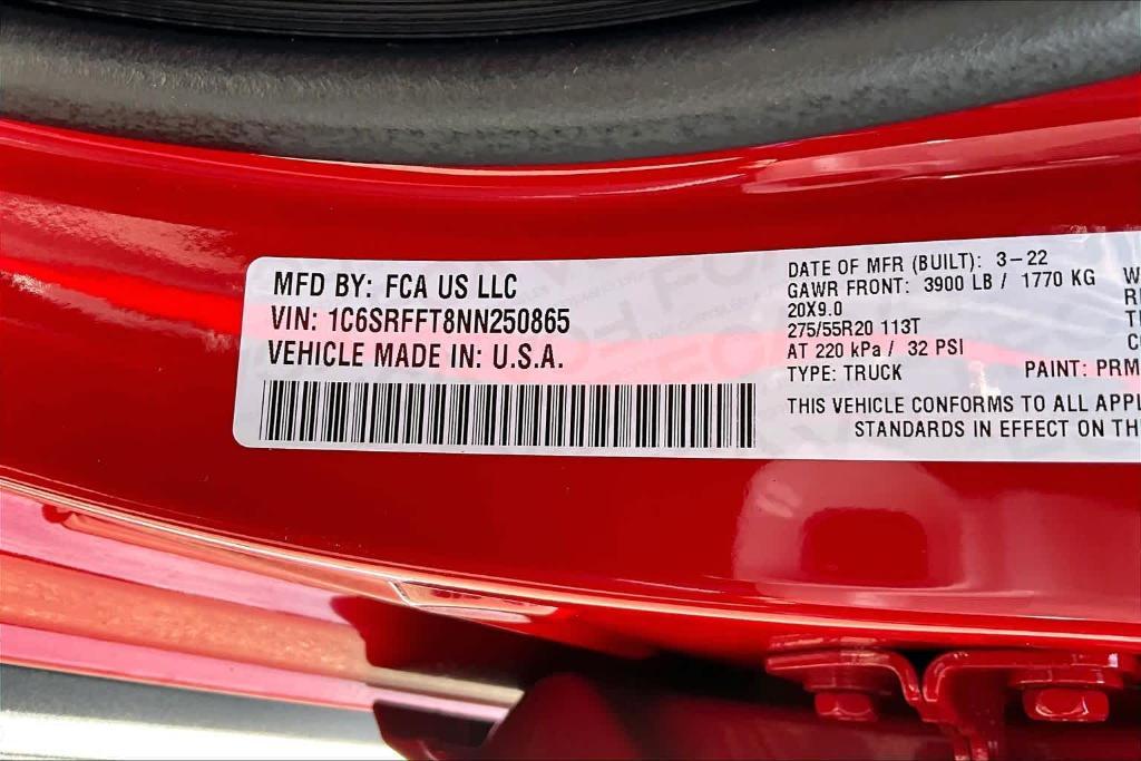 used 2022 Ram 1500 car, priced at $30,888
