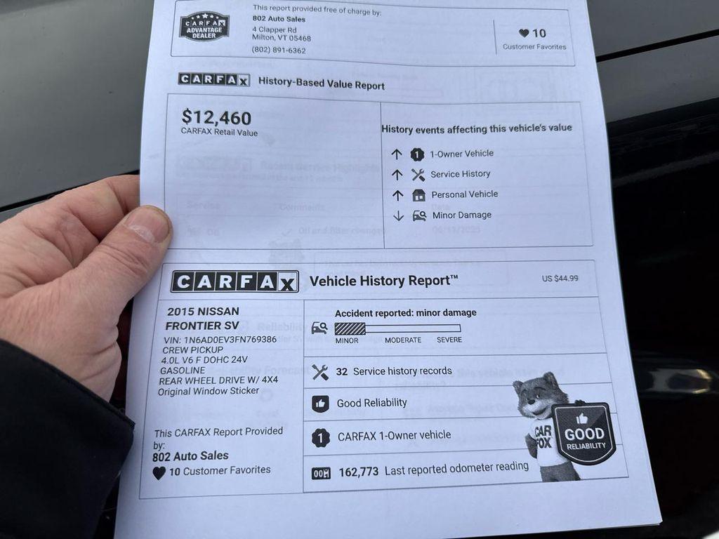 used 2015 Nissan Frontier car, priced at $10,996