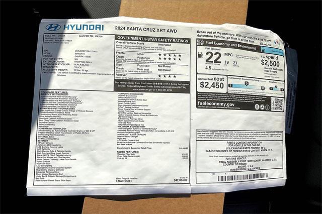 new 2024 Hyundai SANTA CRUZ car, priced at $33,771