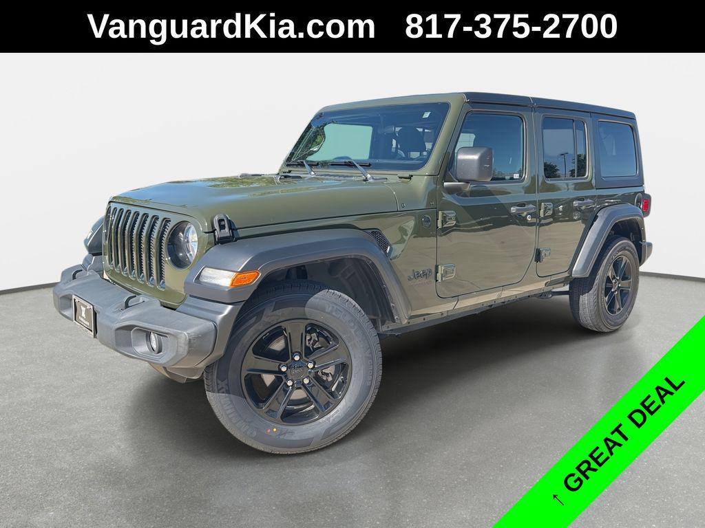 used 2021 Jeep Wrangler Unlimited car, priced at $24,450