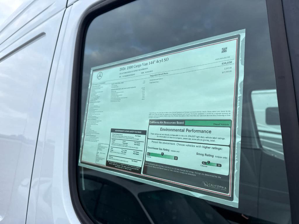 new 2026 Mercedes-Benz Sprinter 2500 car, priced at $57,990