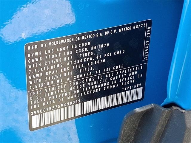 new 2025 Volkswagen Taos car, priced at $32,687