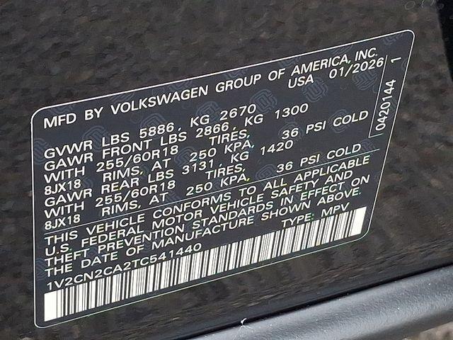 new 2026 Volkswagen Atlas car, priced at $50,654