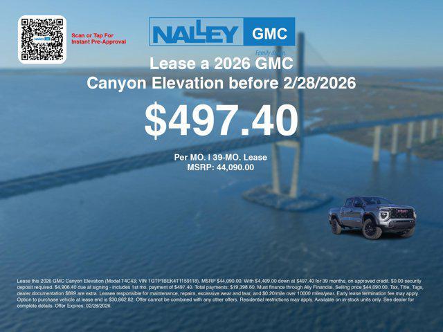 new 2026 GMC Canyon car, priced at $41,891