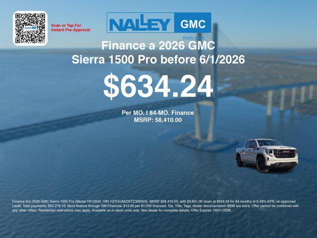 new 2026 GMC Sierra 1500 car, priced at $47,266