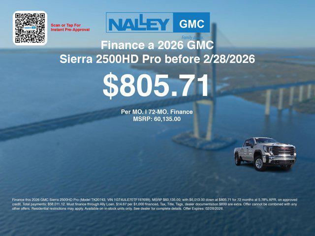 new 2026 GMC Sierra 2500 car, priced at $54,436