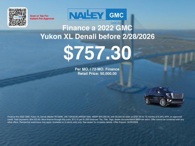 used 2022 GMC Yukon XL car, priced at $49,500