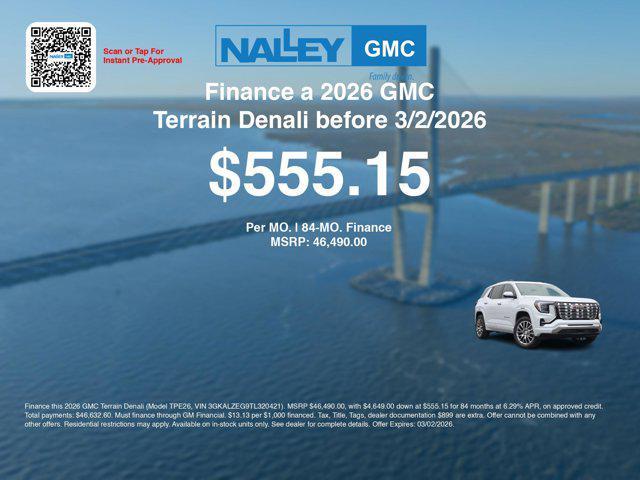 new 2026 GMC Terrain car, priced at $43,291