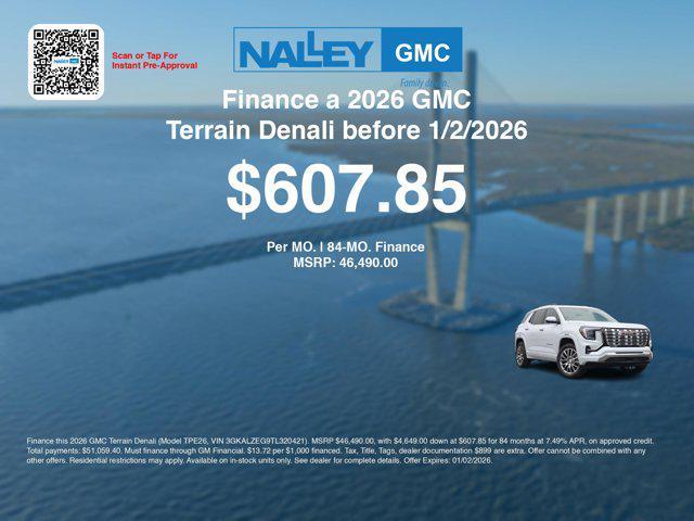 new 2026 GMC Terrain car, priced at $44,291