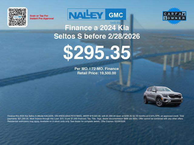 used 2024 Kia Seltos car, priced at $19,200