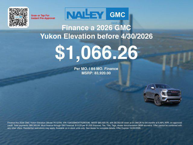 new 2026 GMC Yukon car, priced at $79,721