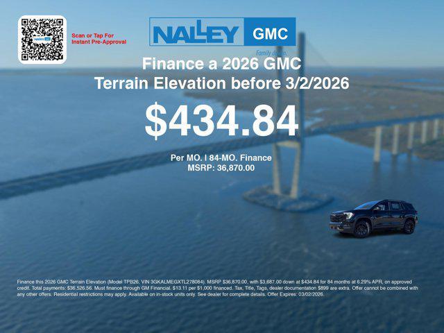 new 2026 GMC Terrain car, priced at $34,171