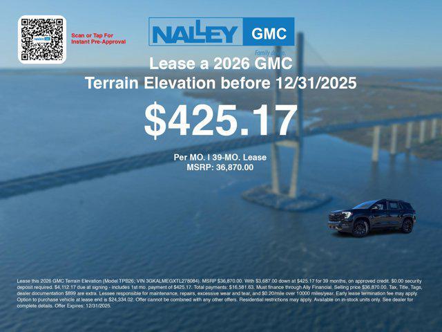 new 2026 GMC Terrain car, priced at $35,171