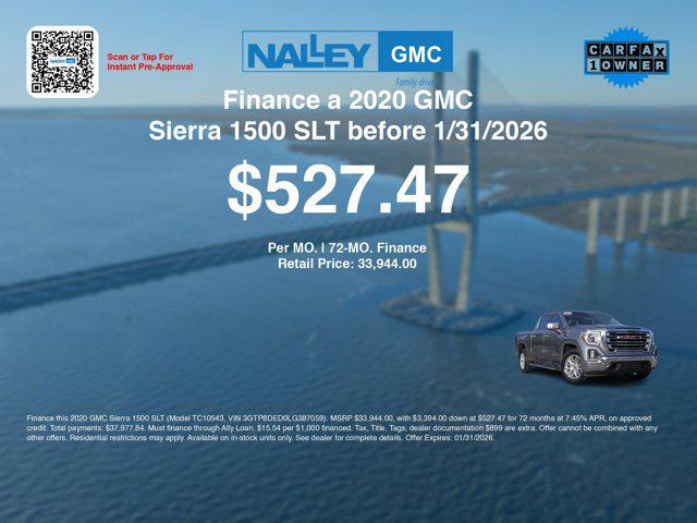 used 2020 GMC Sierra 1500 car, priced at $33,700