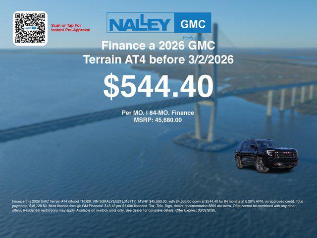 new 2026 GMC Terrain car, priced at $42,481