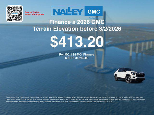 new 2026 GMC Terrain car, priced at $32,541