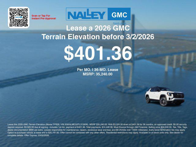 new 2026 GMC Terrain car, priced at $32,541