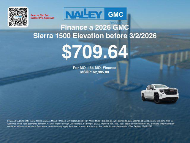 new 2026 GMC Sierra 1500 car, priced at $55,536
