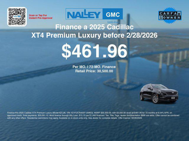 used 2025 Cadillac XT4 car, priced at $30,500