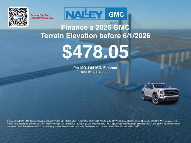 new 2026 GMC Terrain car, priced at $36,391
