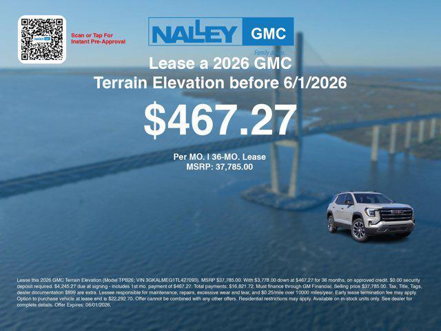 new 2026 GMC Terrain car, priced at $36,391