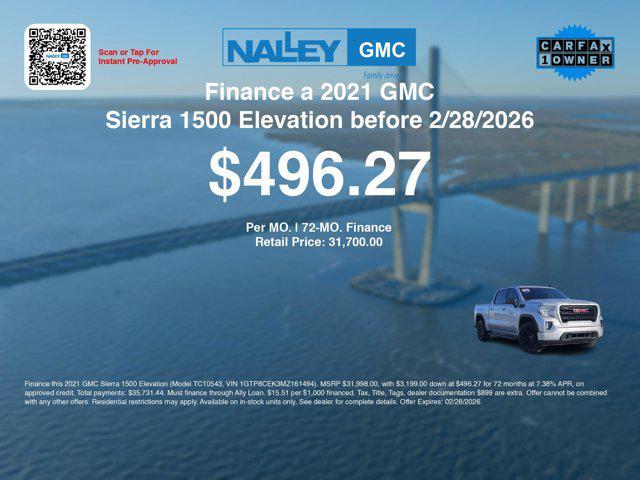 used 2021 GMC Sierra 1500 car, priced at $28,500