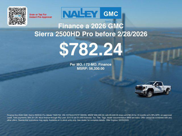 new 2026 GMC Sierra 2500 car, priced at $53,631