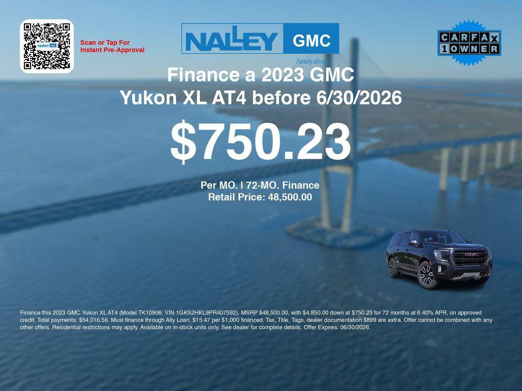 used 2023 GMC Yukon XL car, priced at $49,706