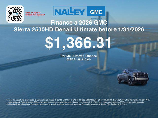 new 2026 GMC Sierra 2500 car, priced at $93,216