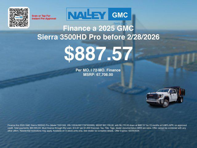 new 2025 GMC Sierra 3500 car, priced at $61,509