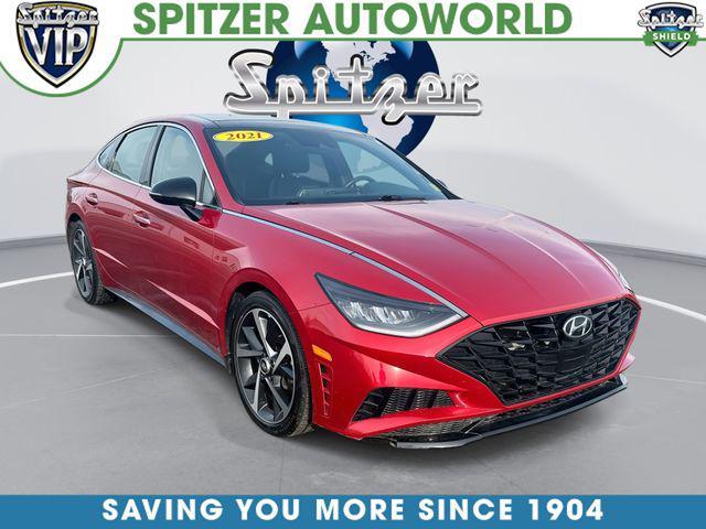 used 2021 Hyundai Sonata car, priced at $18,801