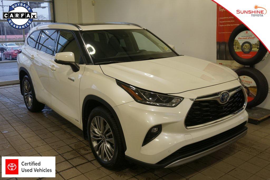 used 2021 Toyota Highlander Hybrid car, priced at $34,997