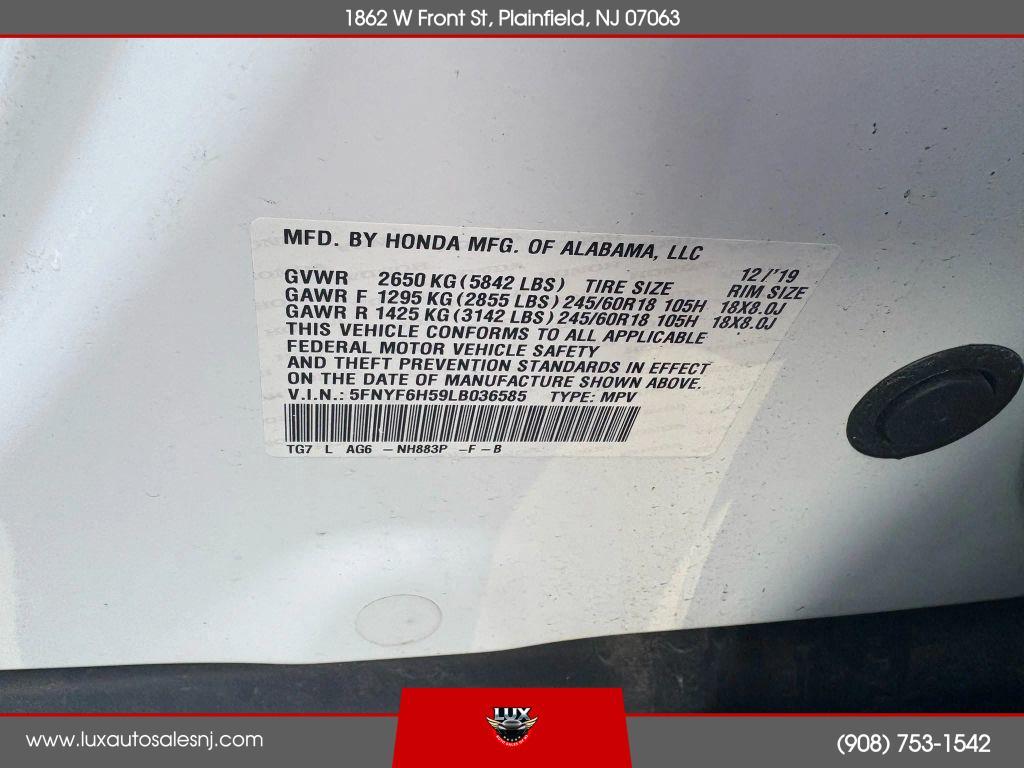 used 2020 Honda Pilot car, priced at $16,900