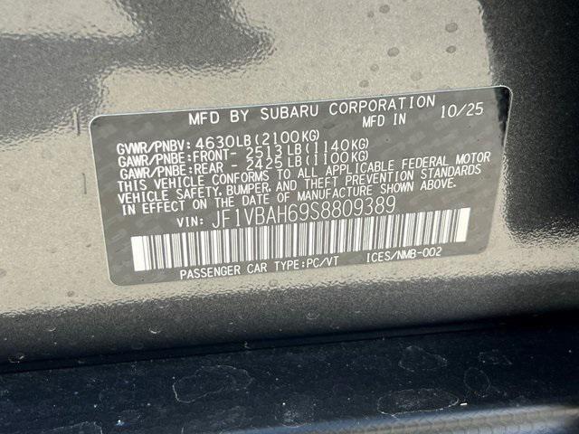 new 2025 Subaru WRX car, priced at $37,294