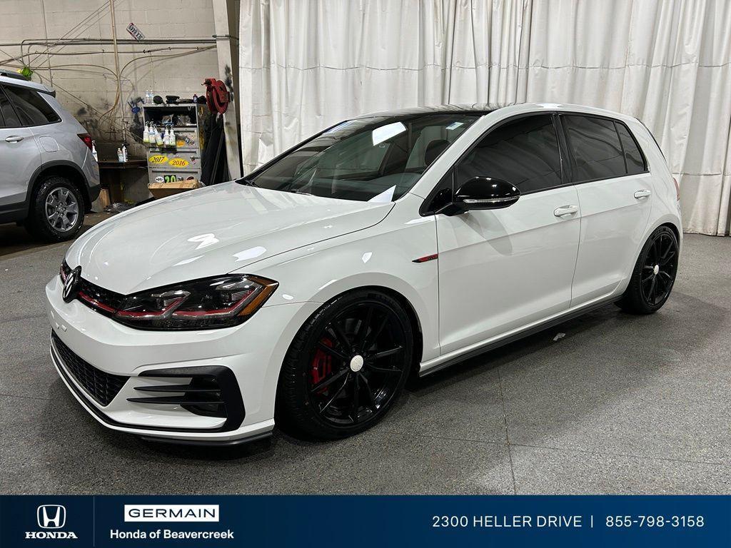 used 2021 Volkswagen Golf GTI car, priced at $28,657