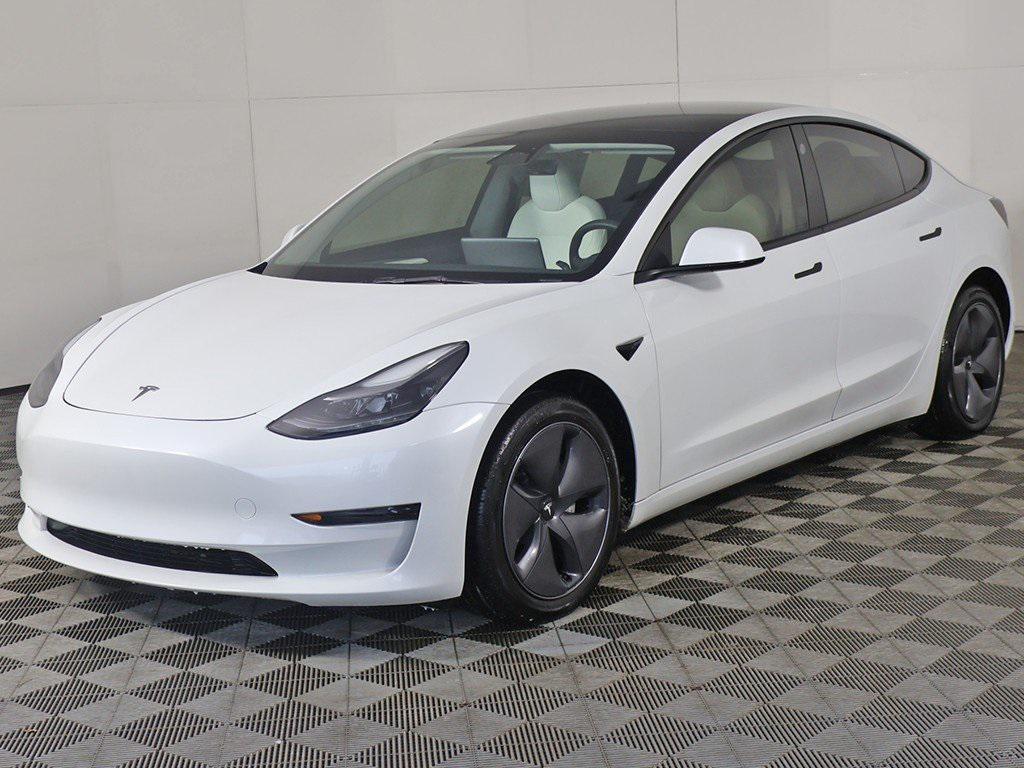 used 2023 Tesla Model 3 car, priced at $20,599