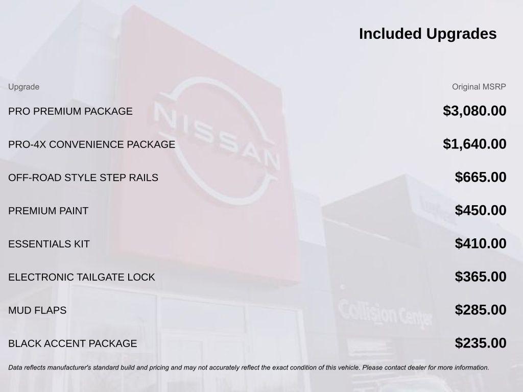 new 2026 Nissan Frontier car, priced at $47,228